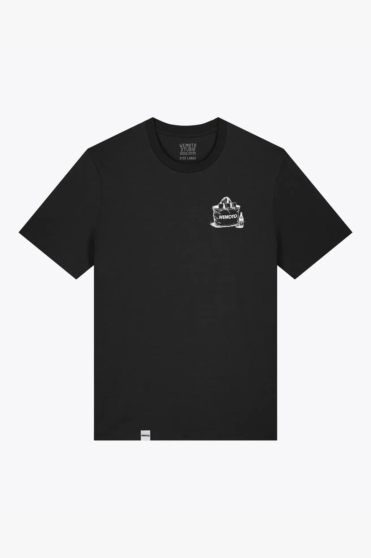 Wemoto Clothing Camiseta Hombre Essentials Negra Who killed Bambi?