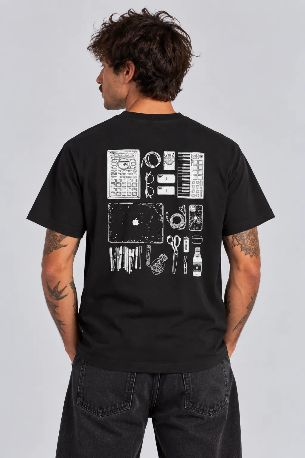 Wemoto Clothing Camiseta Hombre Essentials Negra Who killed Bambi?