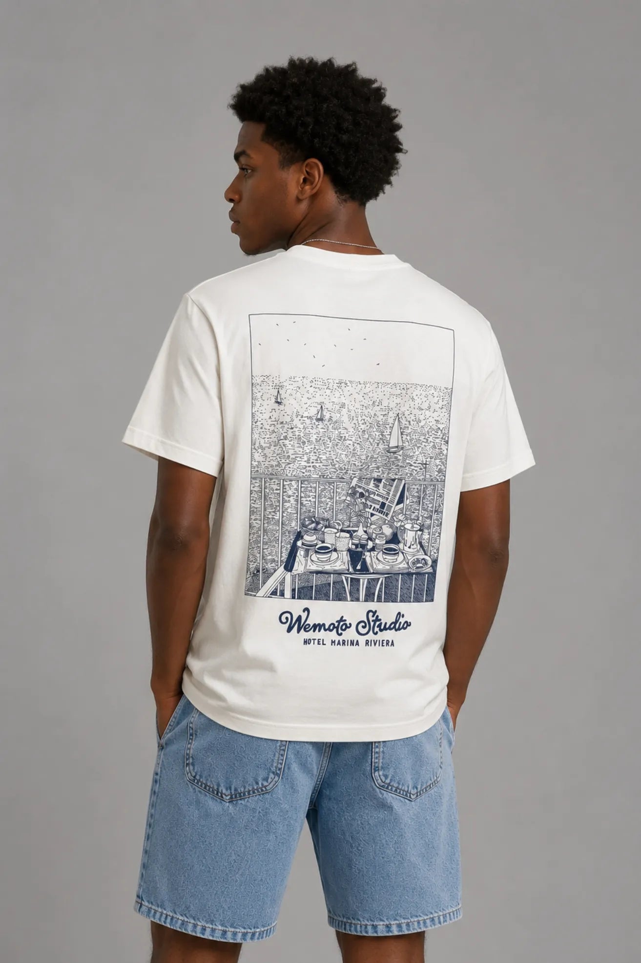 Wemoto Clothing Camiseta Hombre Fratelli Blanca Who killed Bambi?
