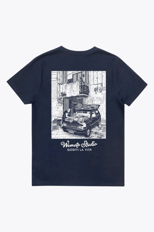 Wemoto Clothing Camiseta Hombre Market Azul Who killed Bambi?