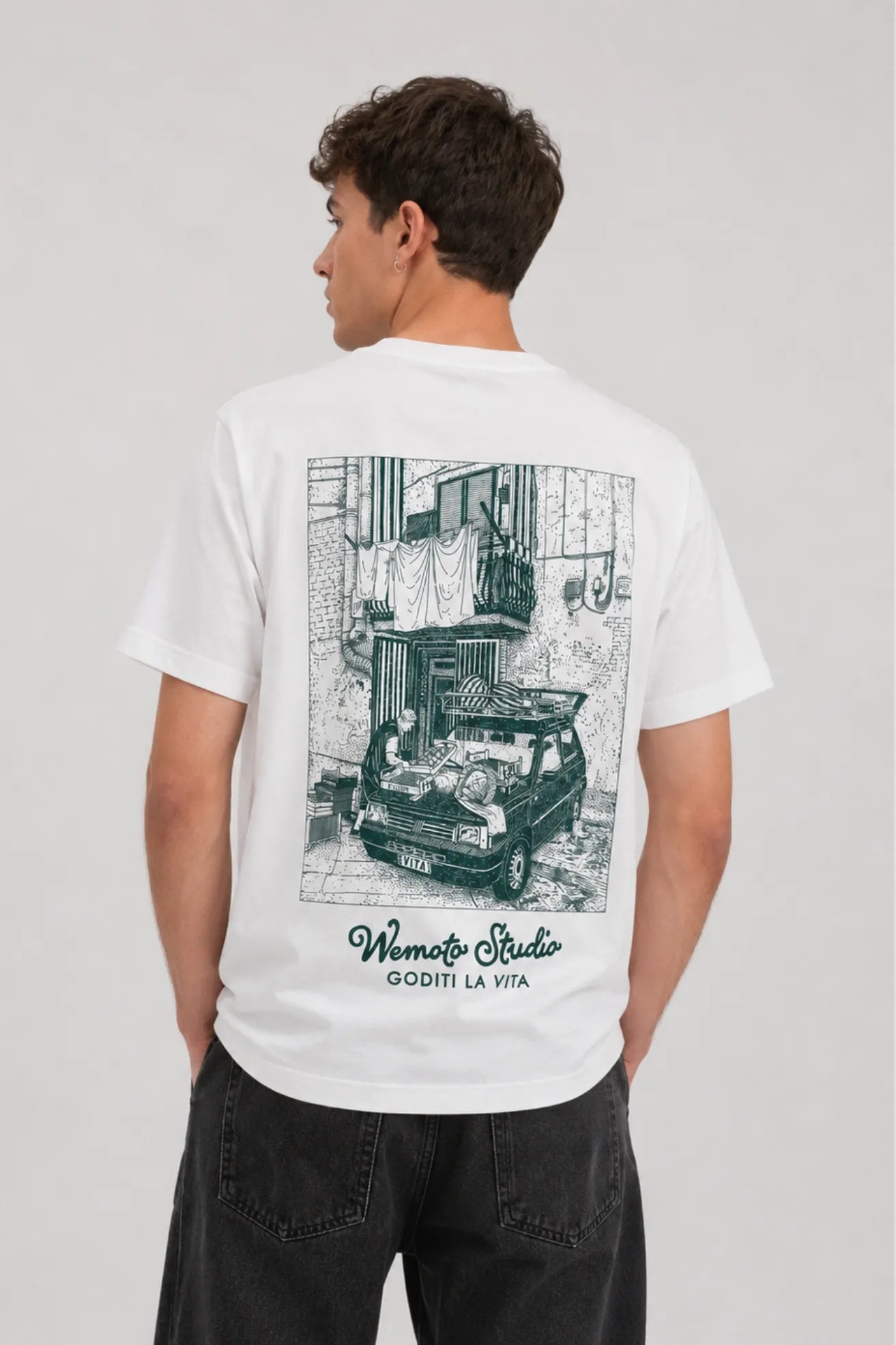 Wemoto Clothing Camiseta Hombre Market Blanca Who killed Bambi?