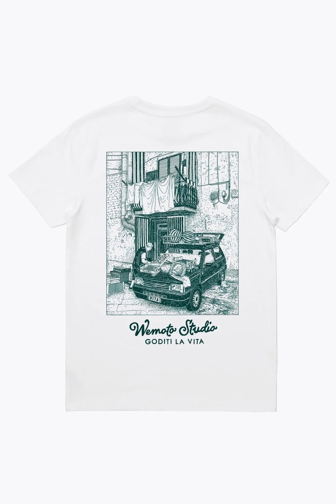 Wemoto Clothing Camiseta Hombre Market Blanca Who killed Bambi?
