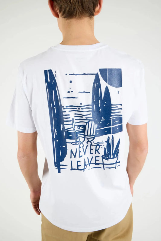 Wemoto Clothing Camiseta Hombre Never Leave Blanca Who killed Bambi?