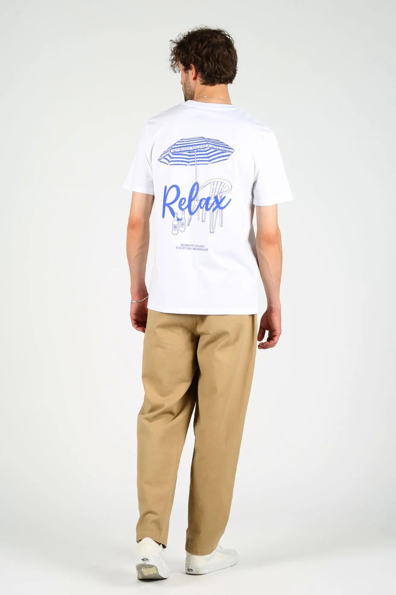 Wemoto Clothing Camiseta Hombre Parasol Blanca Who killed Bambi?