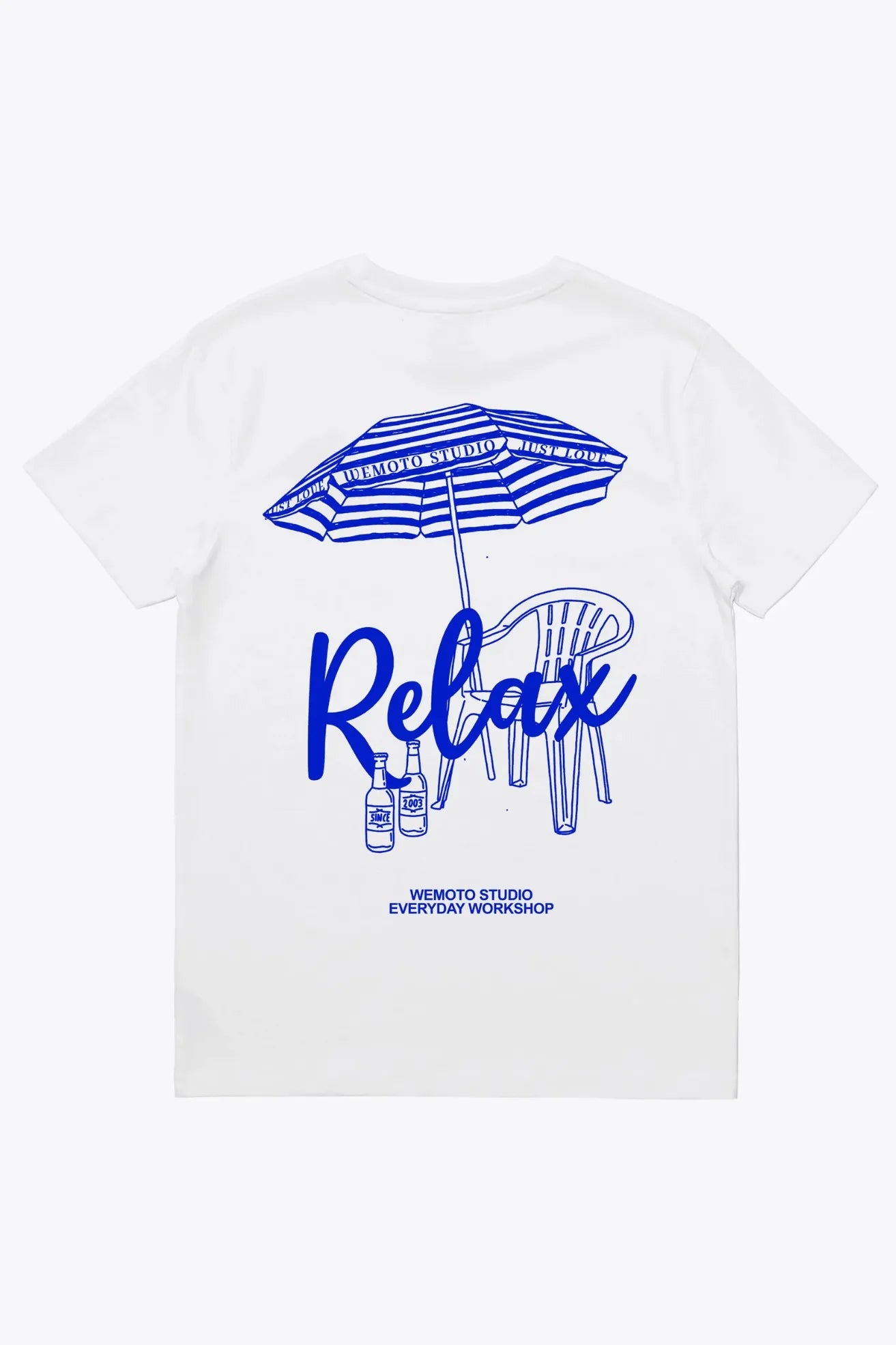 Wemoto Clothing Camiseta Hombre Parasol Blanca Who killed Bambi?