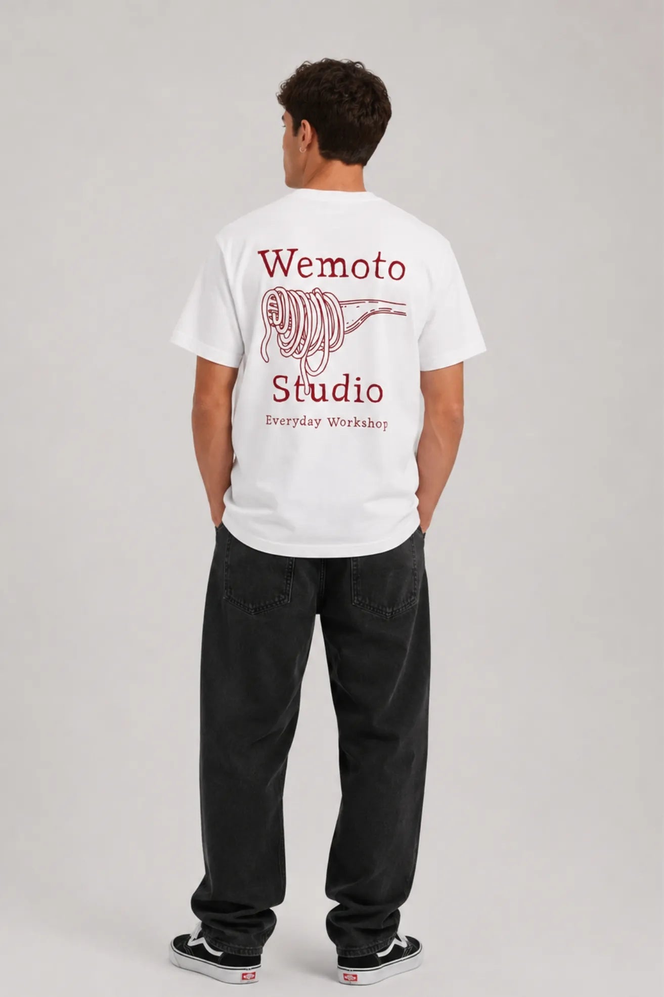 Wemoto Clothing Camiseta Hombre Pasta Club Blanca Who killed Bambi?