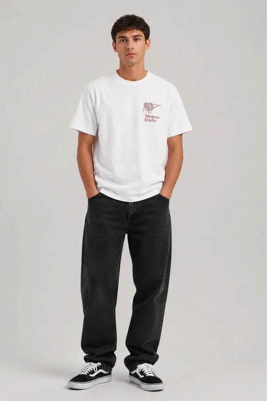 Wemoto Clothing Camiseta Hombre Pasta Club Blanca Who killed Bambi?