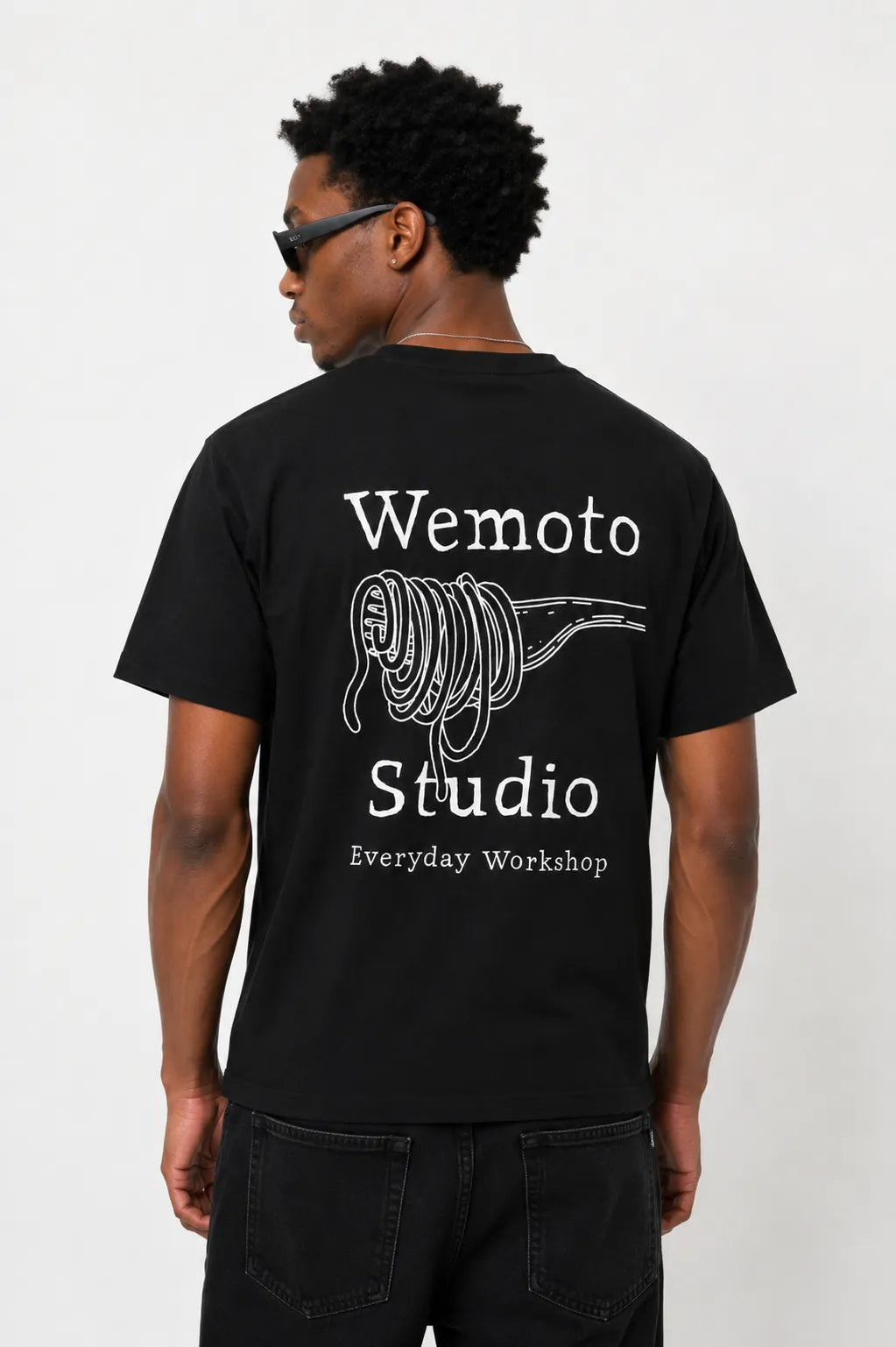 Wemoto Clothing Camiseta Hombre Pasta Club Negra Who killed Bambi?