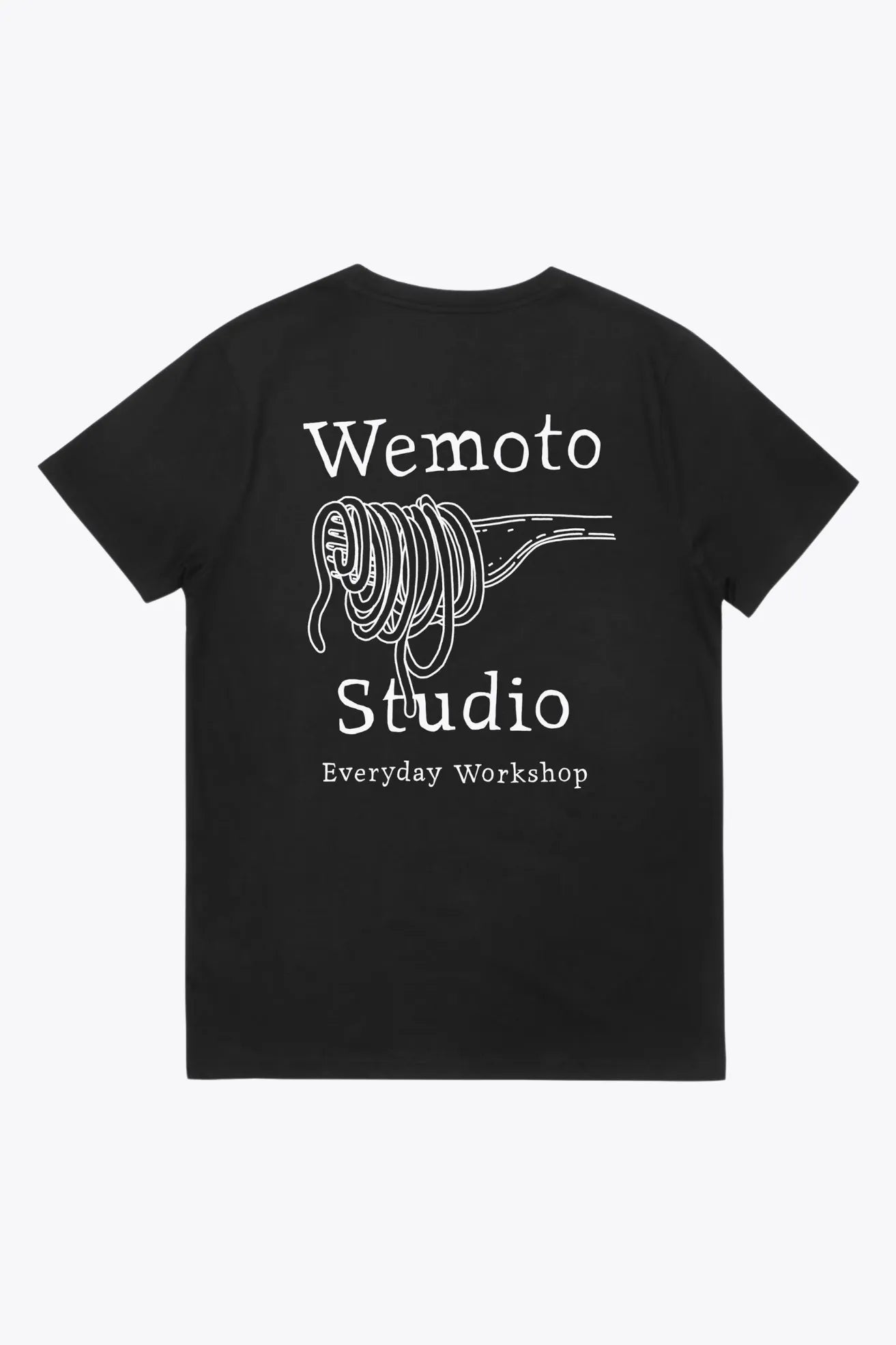 Wemoto Clothing Camiseta Hombre Pasta Club Negra Who killed Bambi?