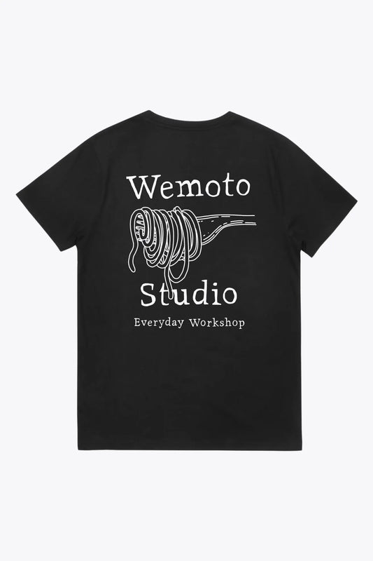 Wemoto Clothing Camiseta Hombre Pasta Club Negra Who killed Bambi?