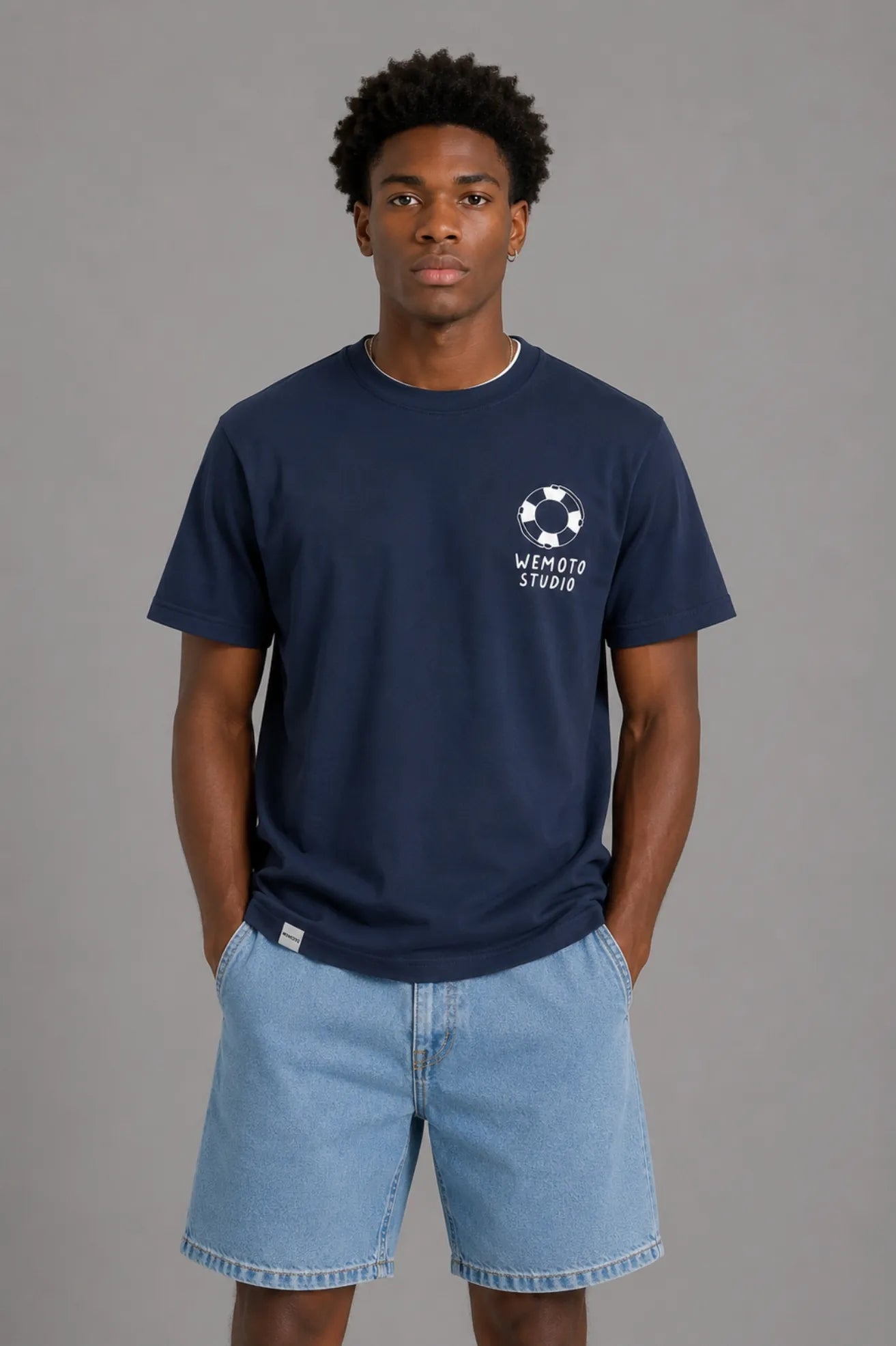 Wemoto Clothing Camiseta Hombre Port Azul Who killed Bambi?