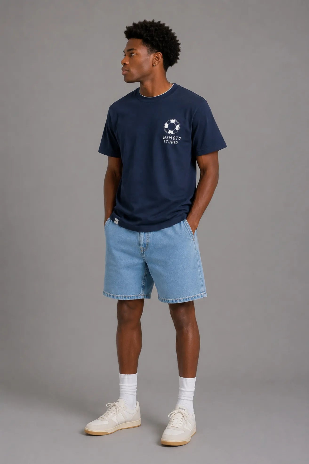 Wemoto Clothing Camiseta Hombre Port Azul Who killed Bambi?