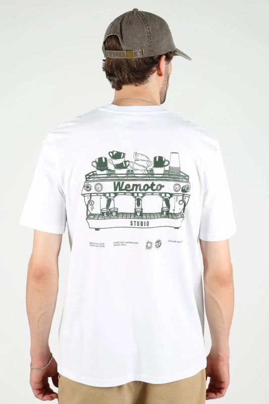 Wemoto Clothing Camiseta Hombre Portafilter Blanca Who killed Bambi?