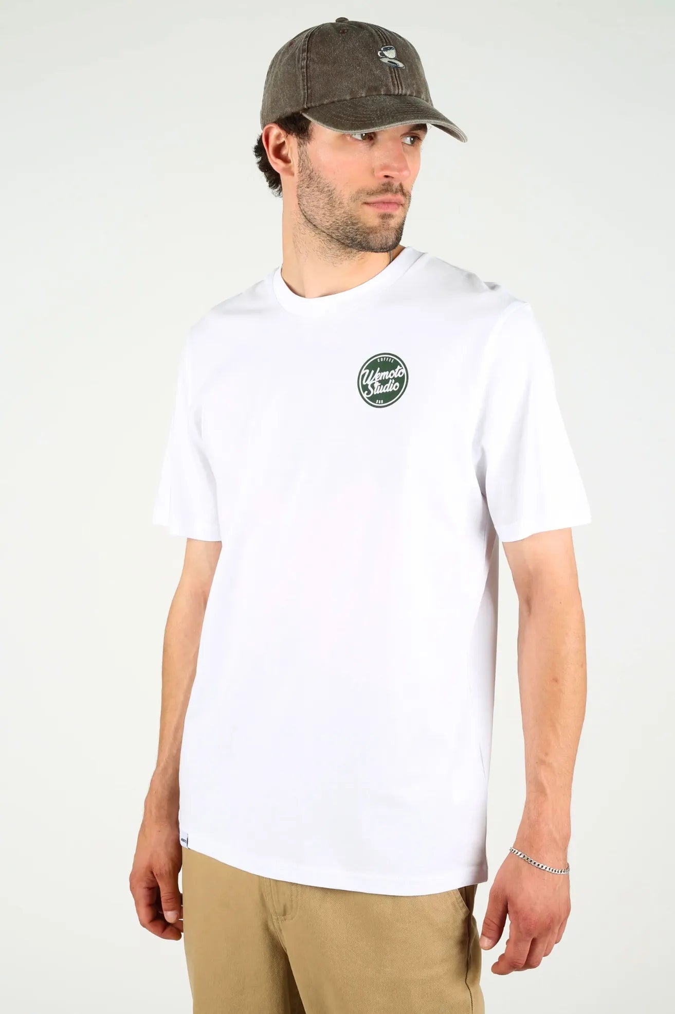 Wemoto Clothing Camiseta Hombre Portafilter Blanca Who killed Bambi?