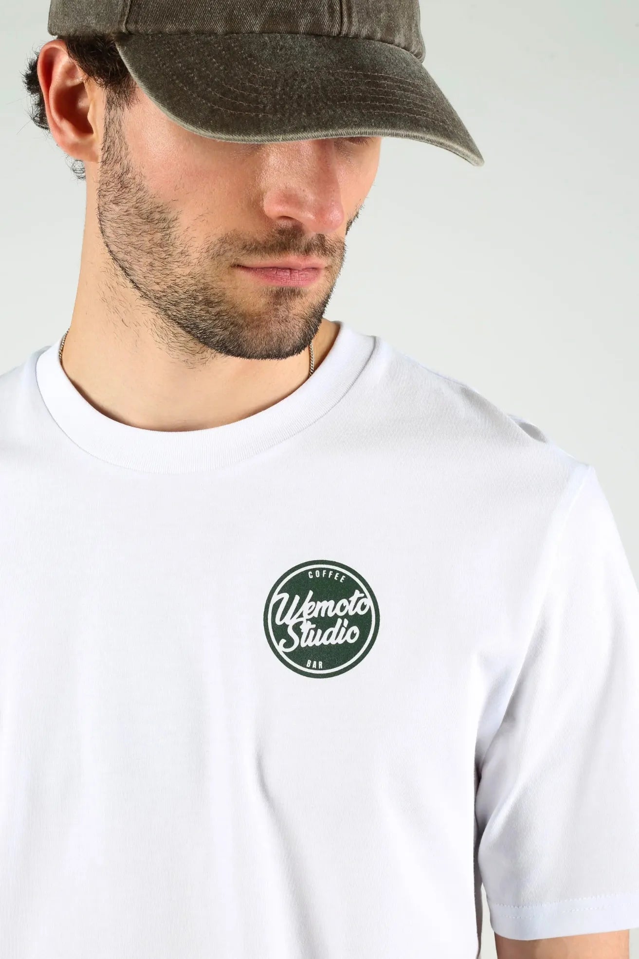 Wemoto Clothing Camiseta Hombre Portafilter Blanca Who killed Bambi?