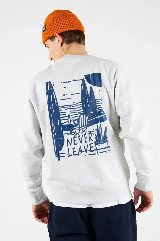 Wemoto Clothing Sudadera Hombre Never Leave Gris Who killed Bambi?
