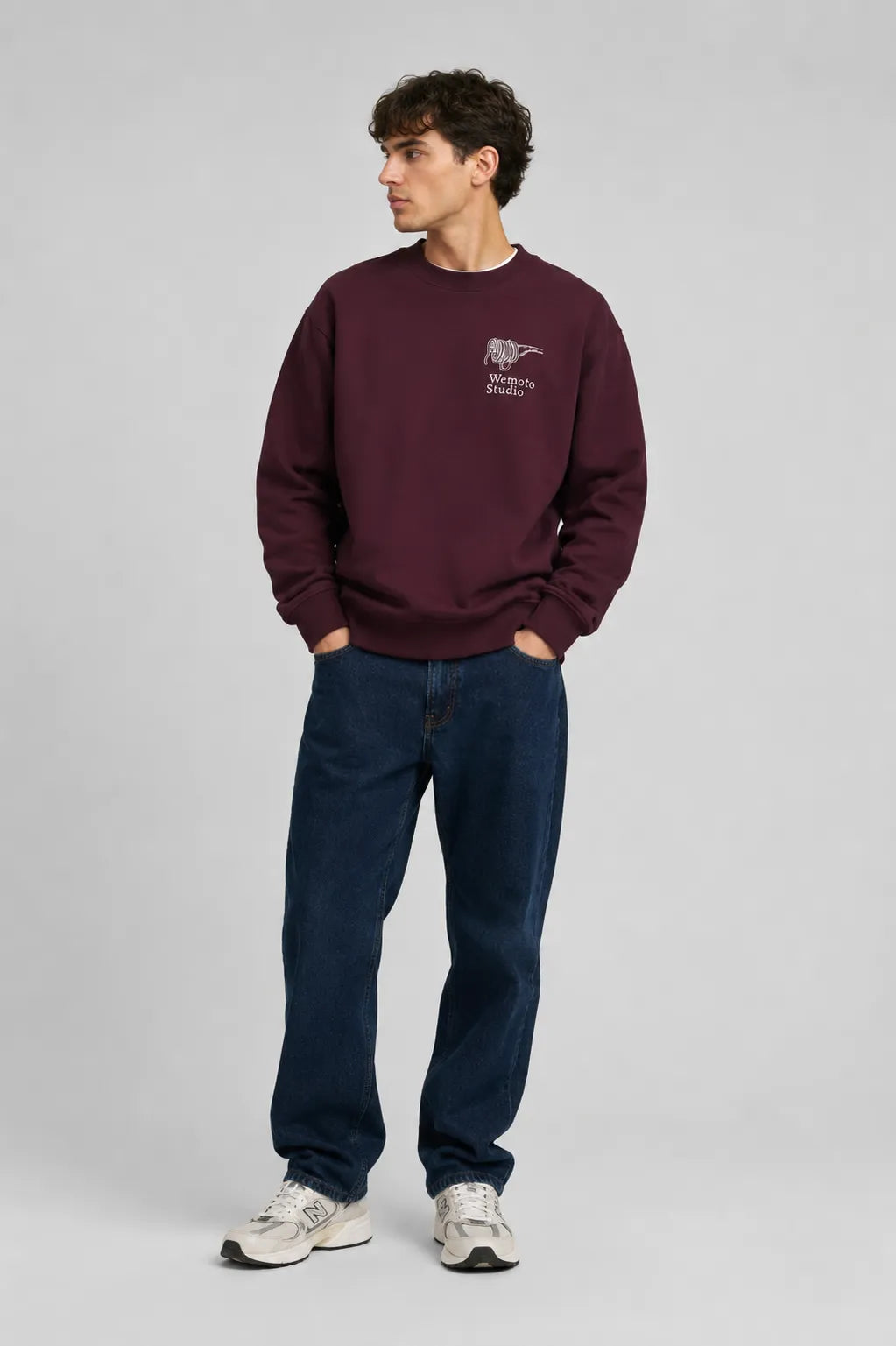Wemoto Clothing Sudadera Hombre Pasta Club Burdeos Who killed Bambi?