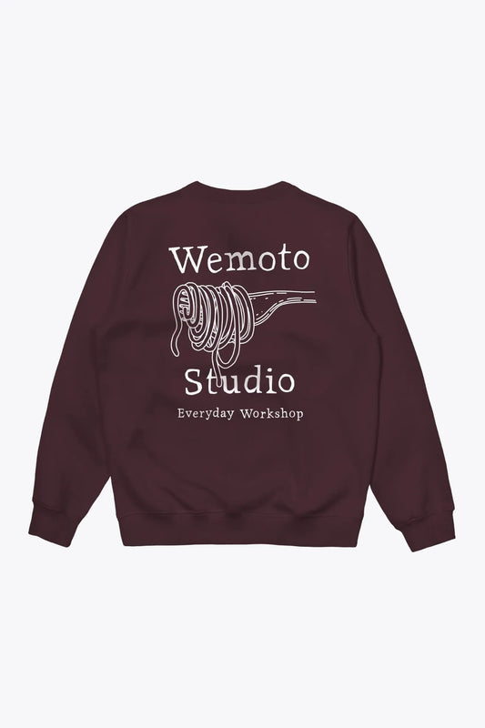 Wemoto Clothing Sudadera Hombre Pasta Club Burdeos Who killed Bambi?
