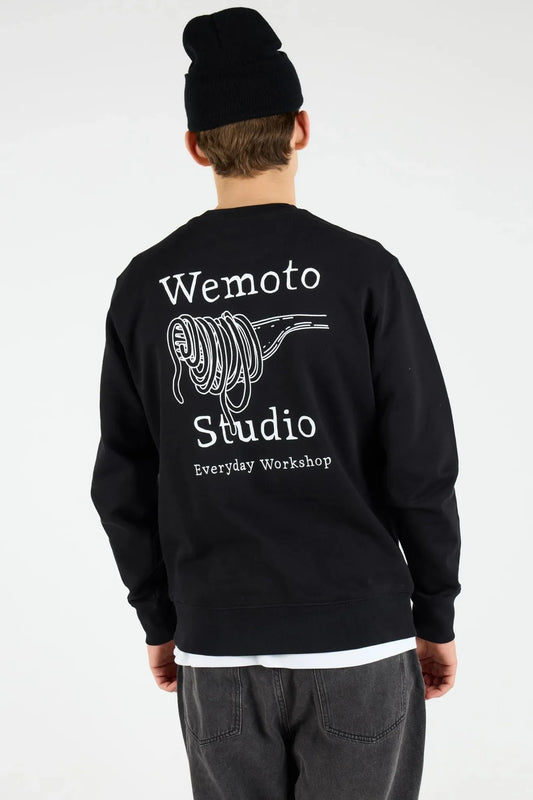 Wemoto Clothing Sudadera Hombre Pasta Club Negra Who killed Bambi?