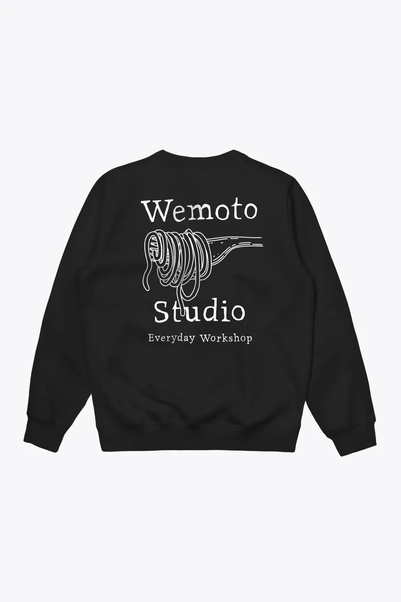 Wemoto Clothing Sudadera Hombre Pasta Club Negra Who killed Bambi?