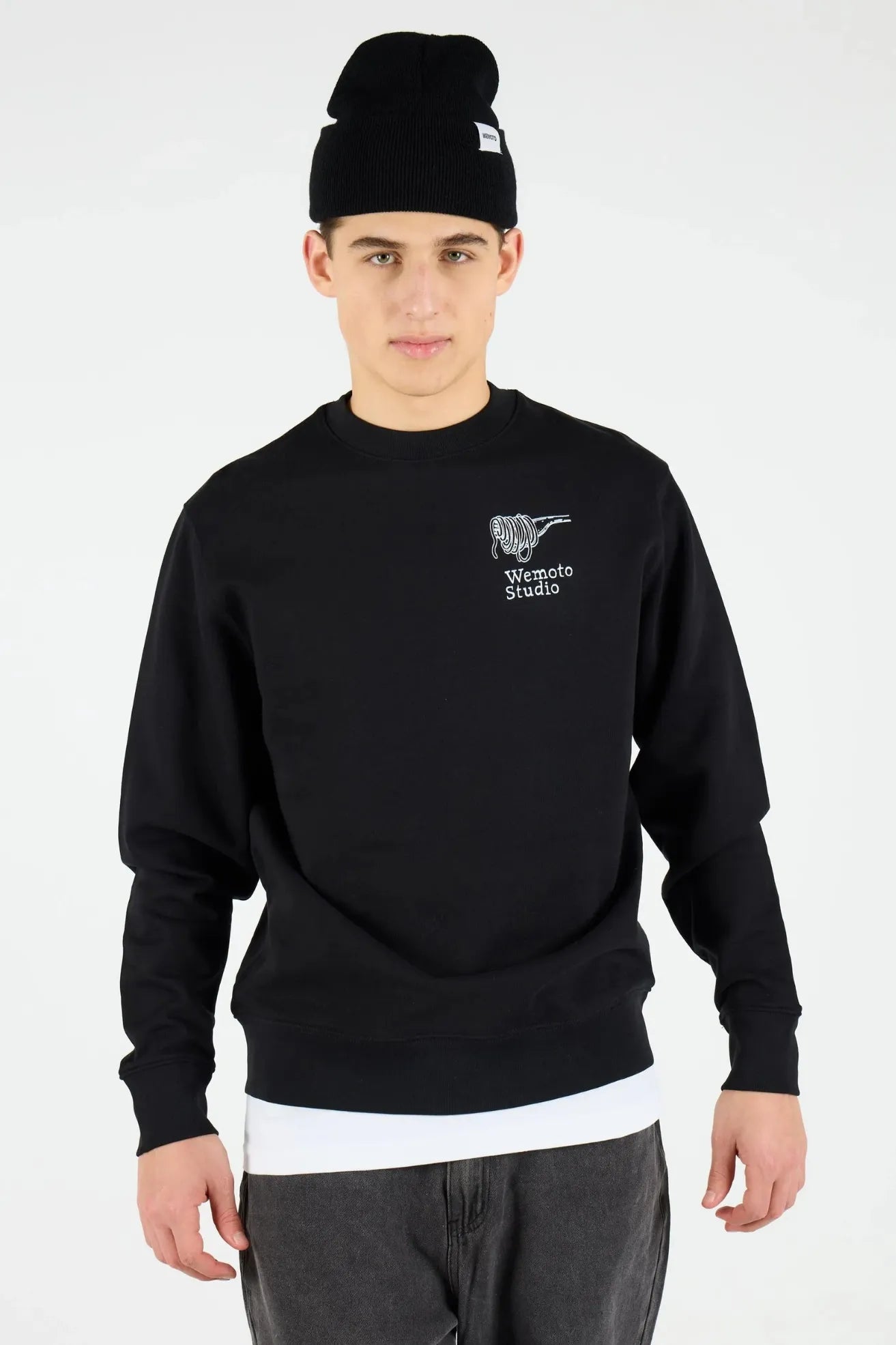 Wemoto Clothing Sudadera Hombre Pasta Club Negra Who killed Bambi?