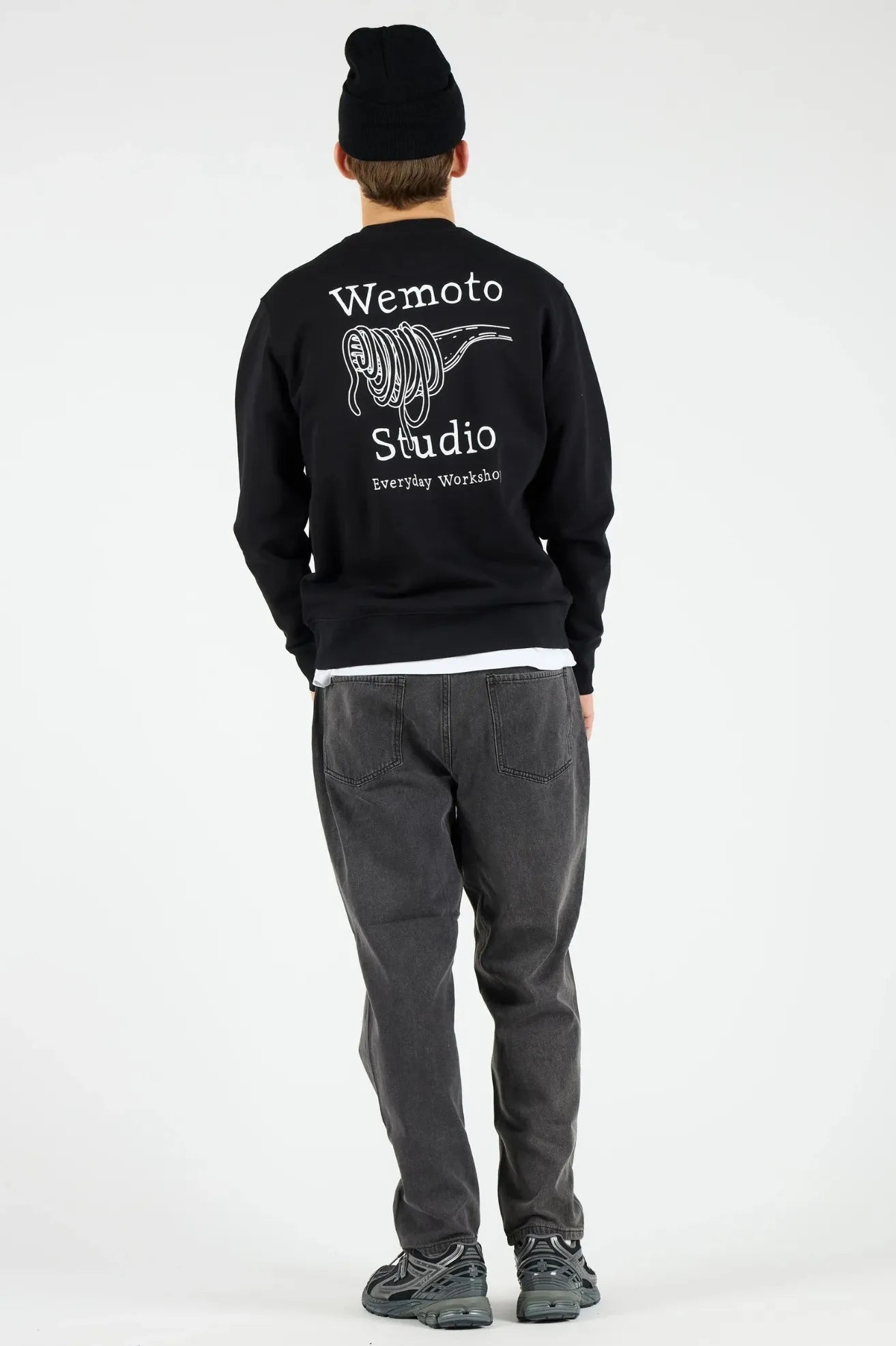 Wemoto Clothing Sudadera Hombre Pasta Club Negra Who killed Bambi?