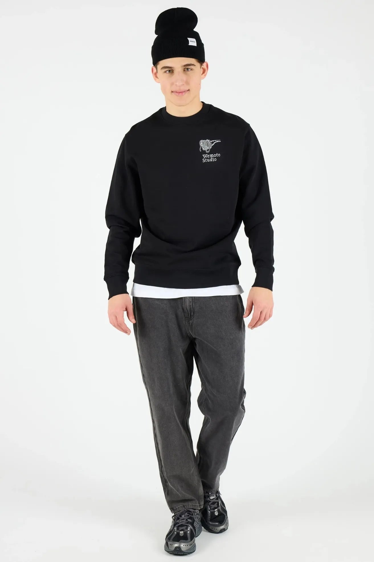 Wemoto Clothing Sudadera Hombre Pasta Club Negra Who killed Bambi?