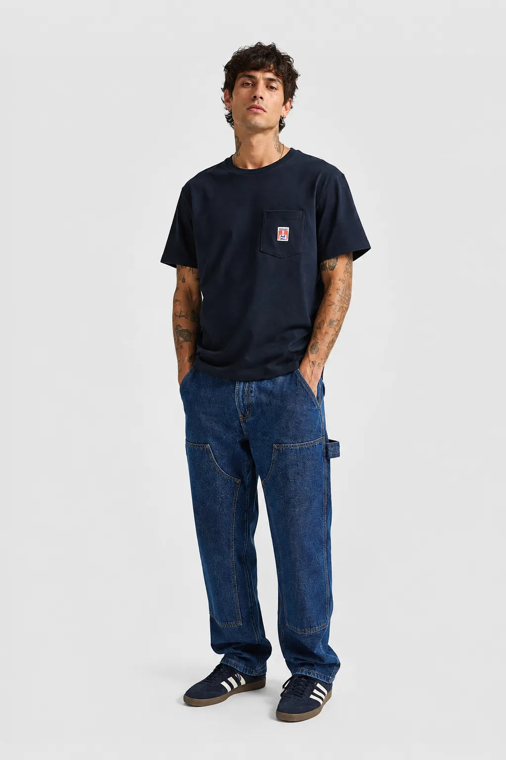 Wrangler Camiseta Hombre Relaxed Pocket Azul Who killed Bambi?