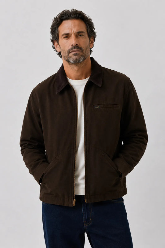 Wrangler Chaqueta Hombre Reversible Utility Marrón Who killed Bambi?