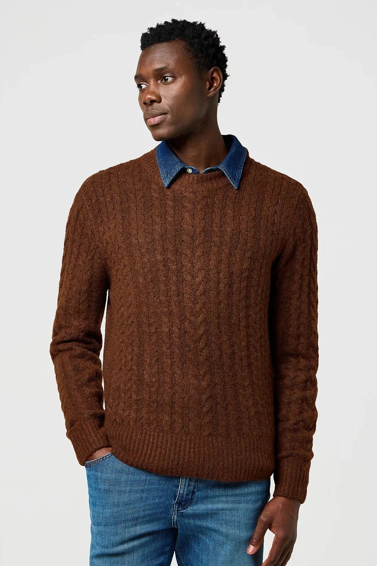 Wrangler Jersey Hombre Cable Marrón Who killed Bambi?