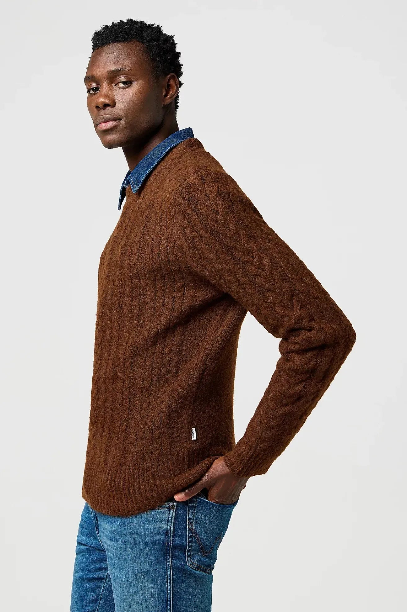 Wrangler Jersey Hombre Cable Marrón Who killed Bambi?