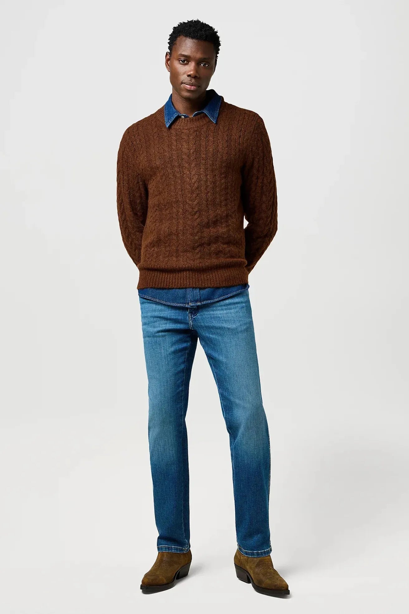 Wrangler Jersey Hombre Cable Marrón Who killed Bambi?