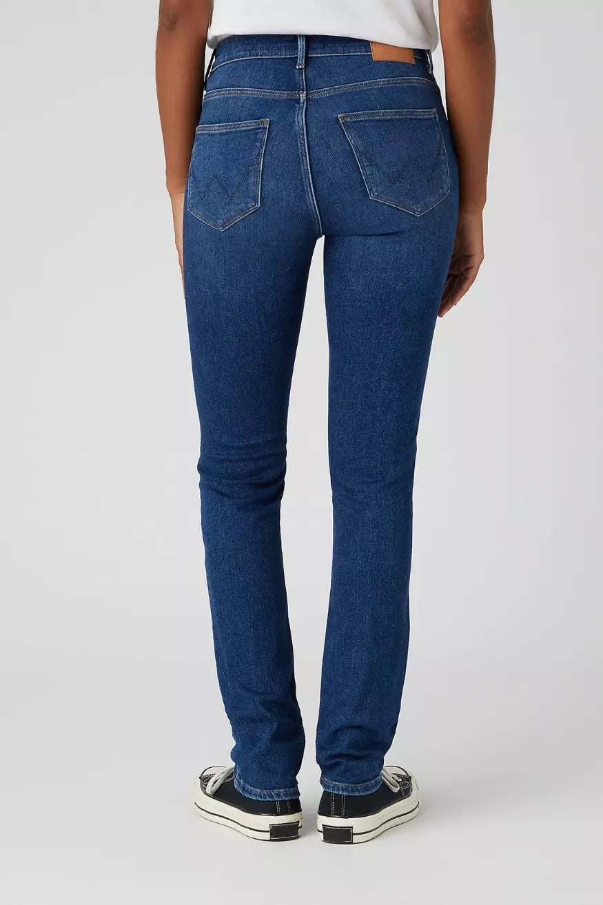 Wrangler Pantalón Mujer Slim Denim Azul Authentic Love Who Killed Bambi?