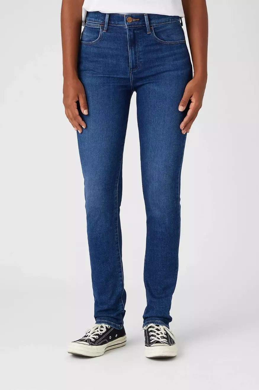 Wrangler Pantalón Mujer Slim Denim Azul Authentic Love Who Killed Bambi?