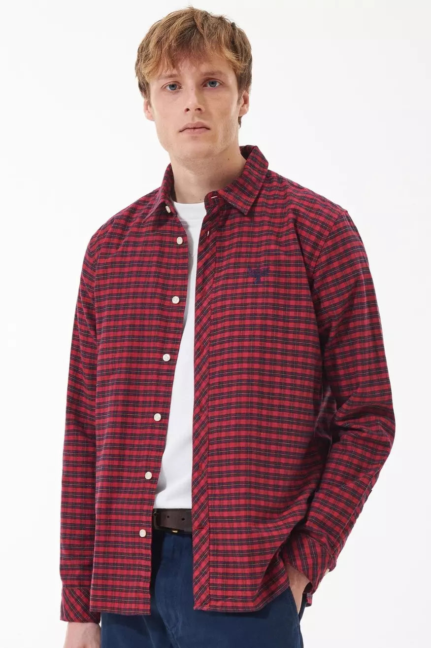 Barbour Beacon Camisa Hombre Emmerson Roja - Who Killed Bambi?