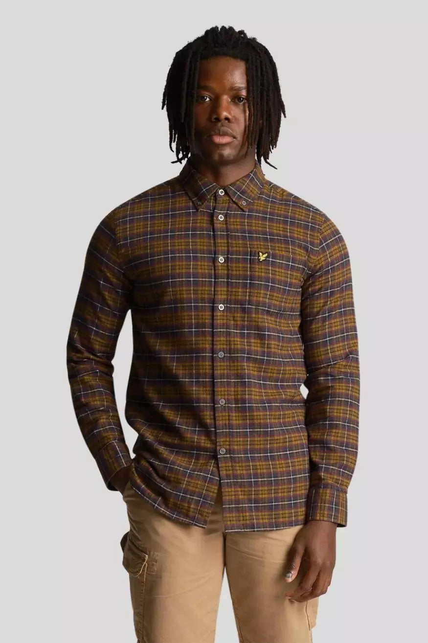 Lyle And Scott Camisa Hombre Flannel Check Glenshee - Who Killed Bambi?