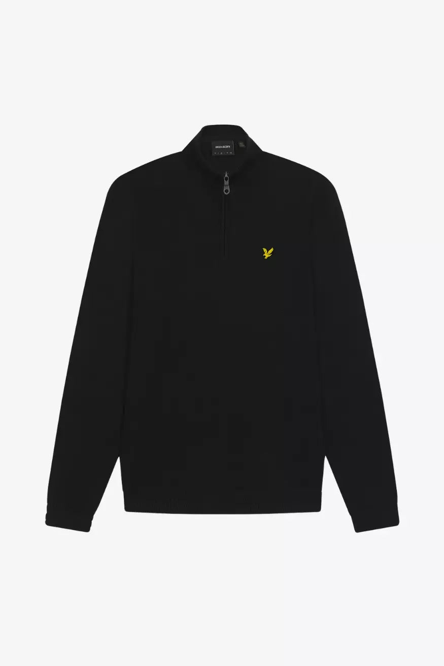 Lyle and Scott Jersey Hombre Quarter Zip Negro - Who Killed Bambi?