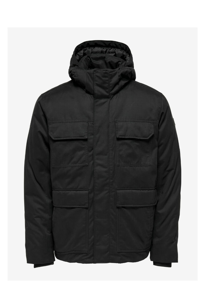 Only And Sons Parka OTW Negra - Who Killed Bambi?