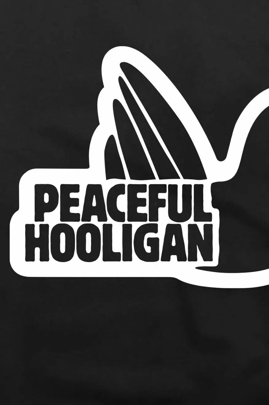 Peaceful Hooligan Sudadera Outline Hombre Negra - Who Killed Bambi?