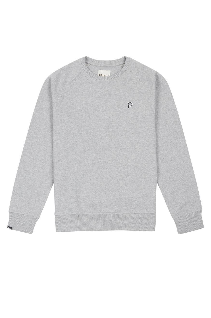 Penfield Sudadera Chest Badge Crew Gris - Who Killed Bambi?