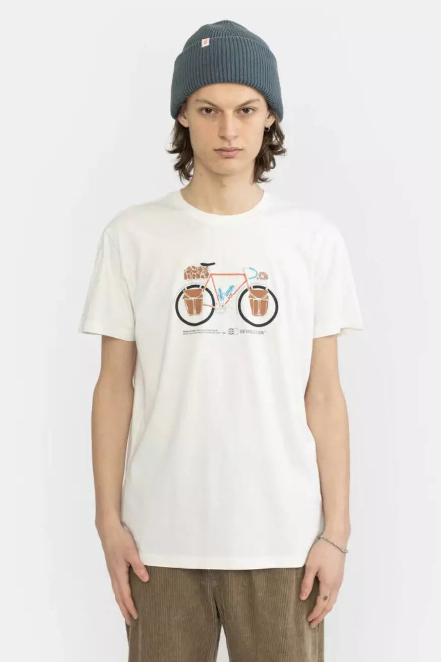 Rvlt Revolution Camiseta Hombre Bike Pac Beige - Who Killed Bambi?