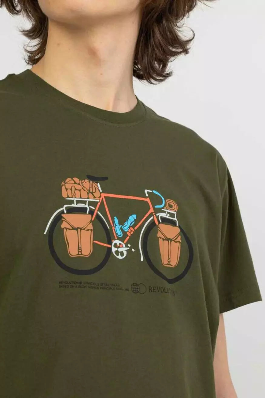 Rvlt Revolution Camiseta Hombre Bike Pac Verde - Who Killed Bambi?