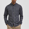 Selected Homme Camisa Flannel Cuadros Negra - Who Killed Bambi?