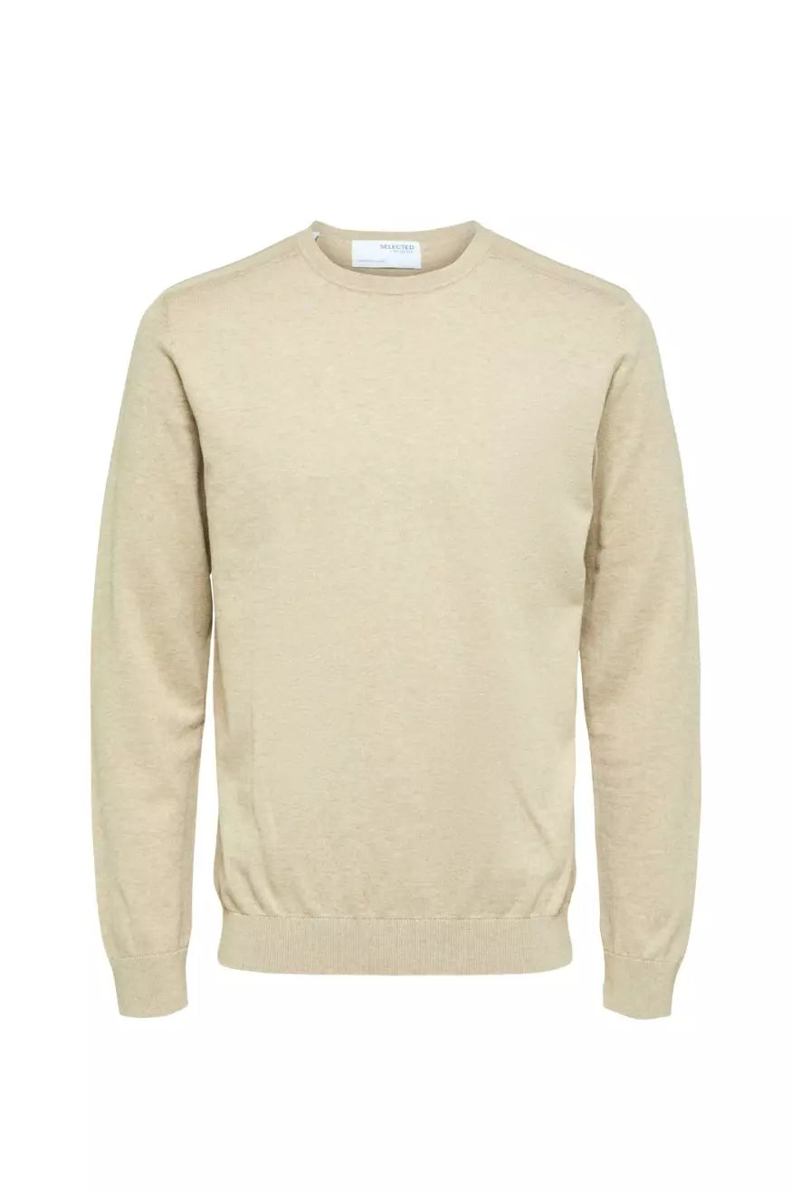 Selected Homme Jersey Berg Beige - Who Killed Bambi?